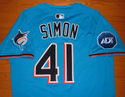 Miami Marlins Ronny Simon 2025 Game Issued Un Worn Alternate Jersey  pirates 