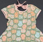 Girls Matilda Jane Olive Colored Dress W  Apples   Pears Size 8 Euc