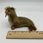 Vtg Handmade Real Fur 3x4    Walrus Figurine Miniature Collectible Marine Wildlife
