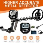 Waterproof Lcd Metal Detectors Gold Digger Deep Sensitive Hunter Coil Searcher
