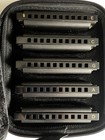 Hohner    roadhouse Blues     5-piece Harmonica  Set  Keys C g a d e  With Case