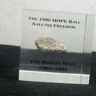 A Small Piece Of Berlin Wall In Acrylic Display A Piece Of Berlin Wall