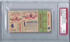 1950 World Series Clinching Gm 4 Whitey Ford Debut And 1st Win Ticket Stub Psa