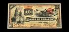          1914 Mexico 10 Pesos P-s274d M333d Bk-dur-21 Banco Durango Cathedral Abnc
