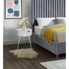 Meridian Furniture Bali Collection Durable Metal Side Table nightstand 16 W X