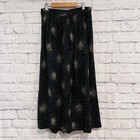 Melrose Vintage Women   s Skirt Black Pleated Casual Long Size 11 High Waisted