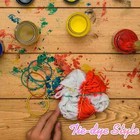 50 Pack Lot Chumia Cotton White Bandana Tie Dying Bulk Blank Solid Handkerchiefs