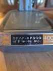 Vintage Graf-apsco Microscope 16 M m 10x  W original Case  14  X 9 1 2  X 8 