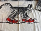 Vintage Kliban Cat Bedding Full Size Sheets 2 Pillowcases Sleeping Bag Red Shoes