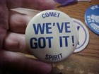 5-vintage Waupaca High School Comets Pin Back Button Football  Homecoming