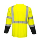 Portwest S398 Laguna Hi-vis Reflective Contrast Safety Long Sleeve T-shirt Ansi