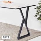 X-shape 32  Metal Coffee Table Legs Set Of 2 Steel Bench Desk Diy Furniture Legs