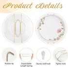 4 Pack Plate Hangers For The Wall  Suitable For 9-11 Inch Art Plate     