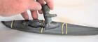 Vintage Soapstone Eskimo Inuit Hunter In Kayak W seal 133740