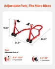 Vevor Motorcycle Stand Lift 850 Lbs Rear Wheel Spoolift Paddock Swingarm Arm Red