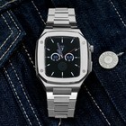 Stainless Steel Strap With Protective Case For Apple Watch 6 44mm Iwatch Band