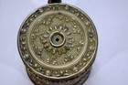 Fine German Vintage Brass String twine Dispenser Caddy With Scissors