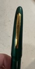 Vintage Green With Gold Trim Fountain Pen Made In Usa