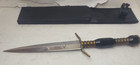 Vintage White Tail Cutlery Knife Dagger   Sheath Handmade