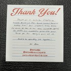 Inciardi Prints Holiday Fair Thank You Card