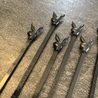 Lot Of 21 Vintage Playboy Black Swizzle Stir Sticks Bunny Head 8  Cocktail Bar Z