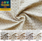 Pleated Waffle Weave Bed Skirt  Tailored Dust Ruffle 12 Inch Drop Easy Fit  Mach