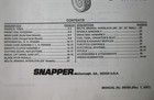 Snapper Rear Engine Rider Series 16 Models Parts Manual  06098