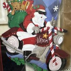 Bucilla Christmas Felt Stocking Kit Cruising Santa 86016 Motorcycle 2007 18  New