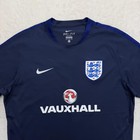 Nike England National Team Jersey Mens Xl Blue Soccer Dri-fit Vauxhall