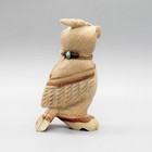 Zuni Fetish-picture Jasper Horned Owl Fetish By Douglas Martza - Native American