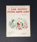 Christmas Sheet Music 4 X Lot Mommy Kiss Santa Claus Carol Song Piano Primer Vtg