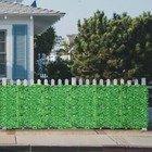 58in Artificial Faux Laurel Leaf Privacy Fence Screen Panel Home Hedge Decor Diy