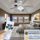 53t Ceiling Fan Remote Control Dimmer Replacement For Harbor Breeze Hampton