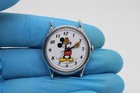 Vintage Lorus Mickey Mouse Watch Silver Tone V515-6000 New Battery Tested Runs