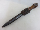 Erfurt Wwi Sawback Bayonet Knife With Scabbard Gebr  Heller Marienthal Germany