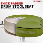 5 Core Drum Throne 4  Padded Ergonomic 441lb Capacity Height Adjustable Chair