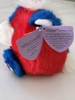 Vintage Puffkins Stripes Horse Plush 1994 Red White Blue Swibco New W  Tag