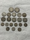 Canadian Silver Coin Lot  21 Silver Coins  2 Halves  10 Quarters  And 9 Dimes