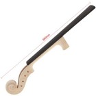 4 4 Violin Baroque Style Head Neck Maple Ebony Fingerboard Hand Carved Scroll