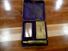 1920 Gillette Gold Tuckaway Safty Razor In Original Brass Case Original Blade