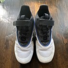 Adidas Kids    Own The Game 3 0 Basketball Shoes 4 5y White black blue