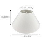 Linen Large Lamp Shade 8 5 x 19 5  X 8 5  Round Lamp Shades  For Table Lamps
