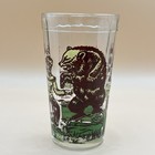 Vintage Davy Crockett Souvenir Drinking Glass 1950s Frontier Hero Bear Design