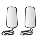 16  X 7  Stainless Steel West Coast Mirror Pair Peak Back Heated Mra09055