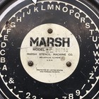 Marsh Model R 1   Stencil Cutter Machine Diagraph Recently Serviced Works Great