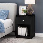 Bedroom Furniture Tidur Nightstand 1-pack Black Oak