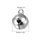 Jingle Bells  14mm 12pcs Small Bells For Craft Diy Christmas  Silver Tone
