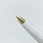 Platinum Fountain Pen 14k Gold Nib Short Size Rose Pattern Unused Vintage Japan