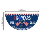 2pcs Usa 250 Years Semiquincentennial Patriotic Flag 1 5x3 Ft  Garden Decor