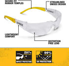 6 Pr Dewalt Clear Lens Protective Shooting Safety Glasses Ansi Z87  Work Eyewear